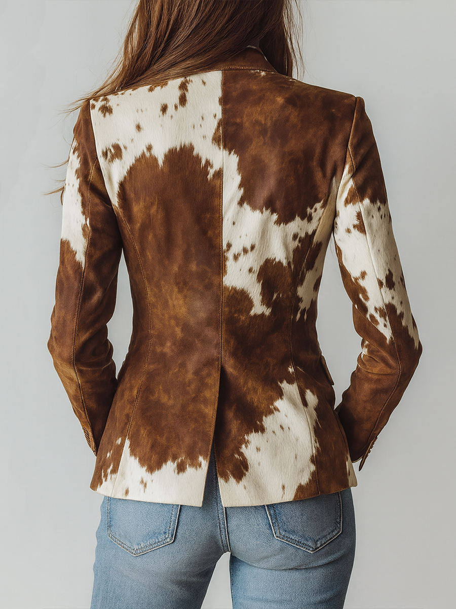 Montana™ | Rustic Cow Print Tailored Jacket