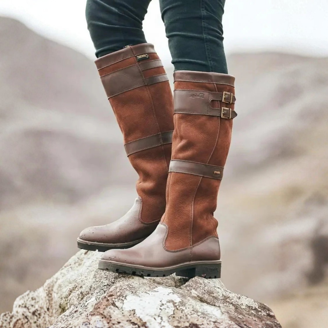 Brianna™ | Weather-Ready Buckle Knee-High Boots