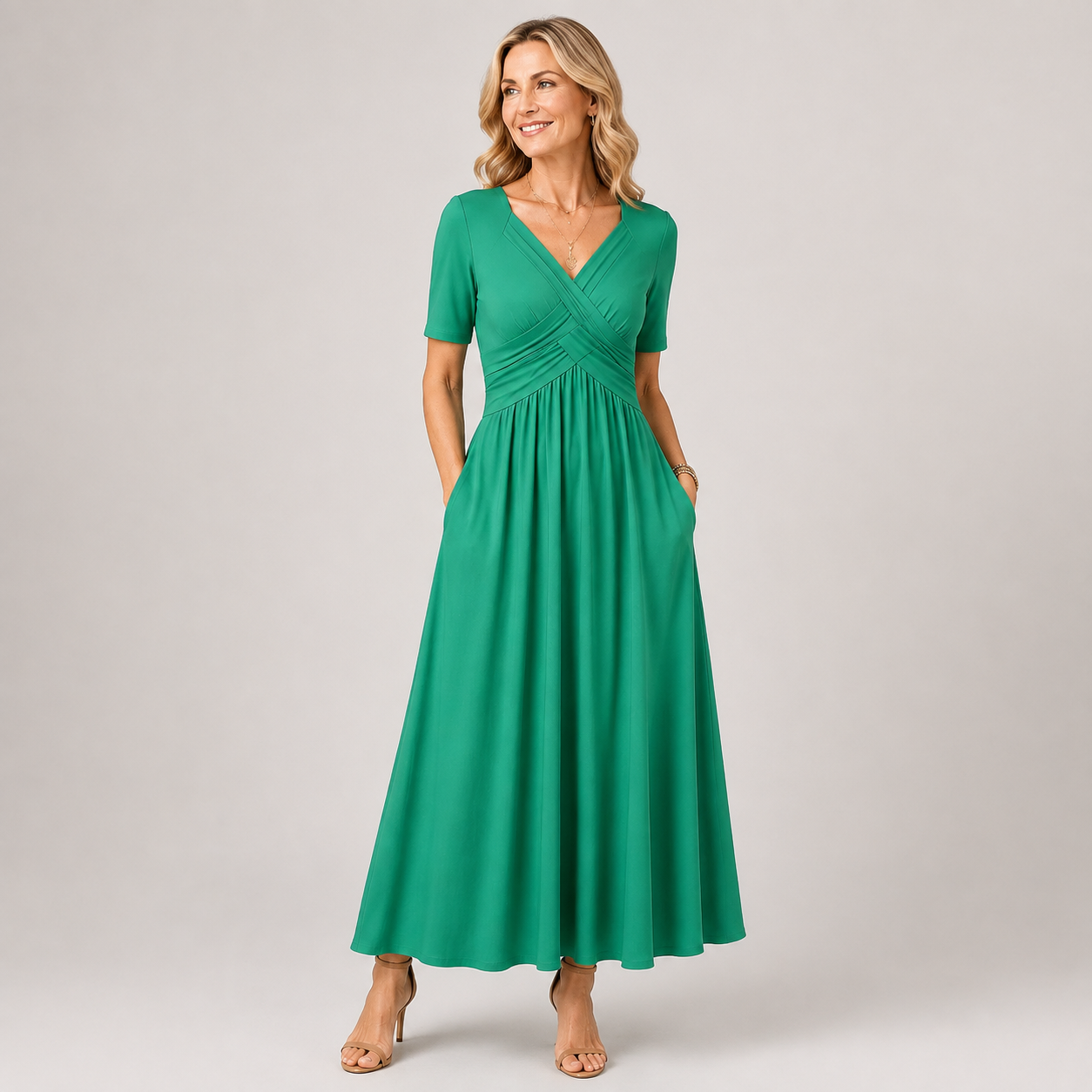 Angeli™ |  Elegant Midi Dress