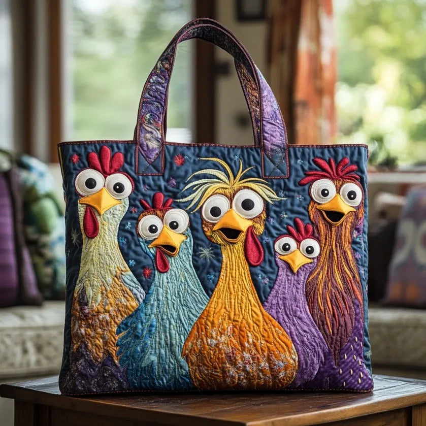 Sack Artisanal - Colourful Five Chickens