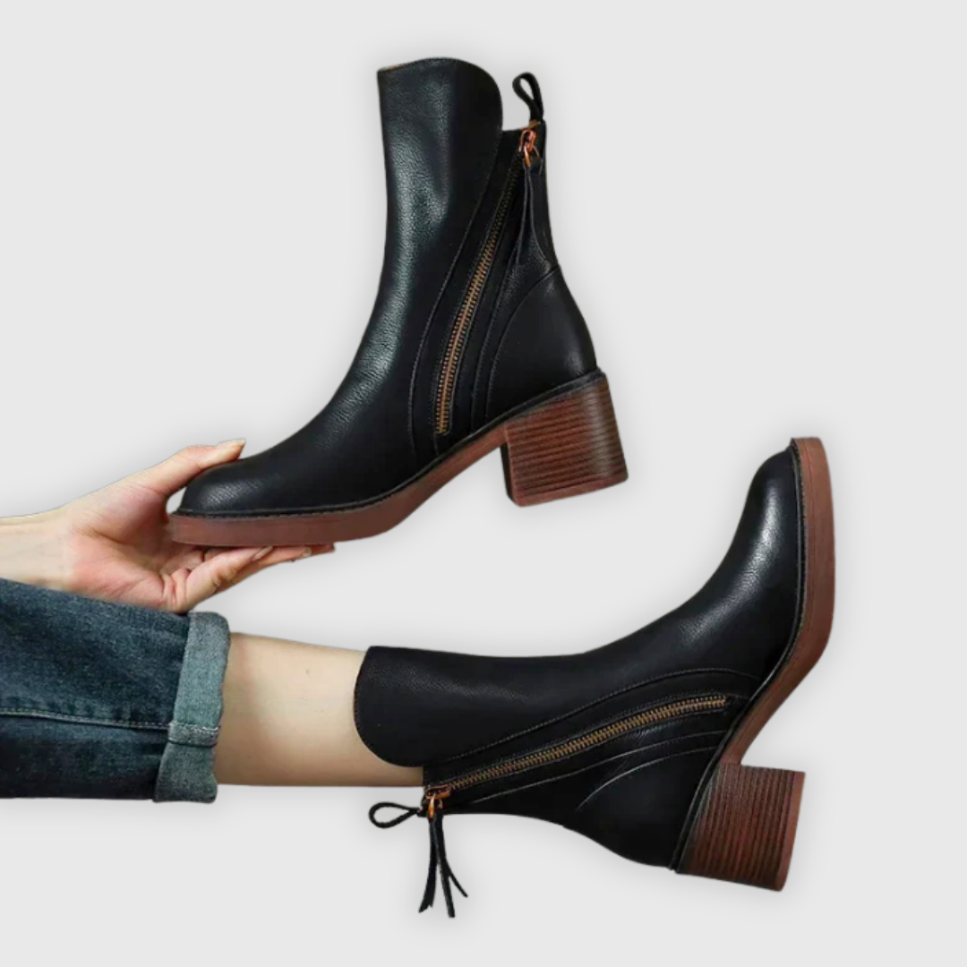 Brooke™ | Side-Zip Comfort Ankle Boots
