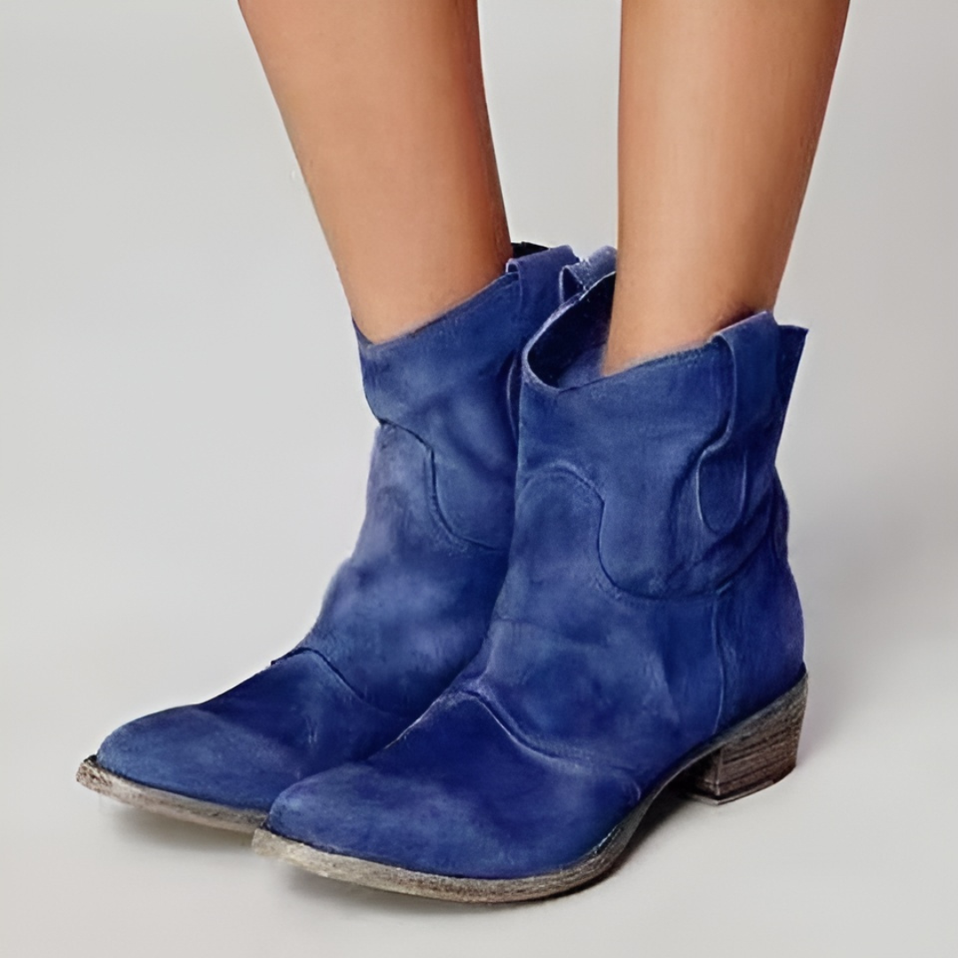 Dahlia™ | Wide-Heel Western Ankle Boots