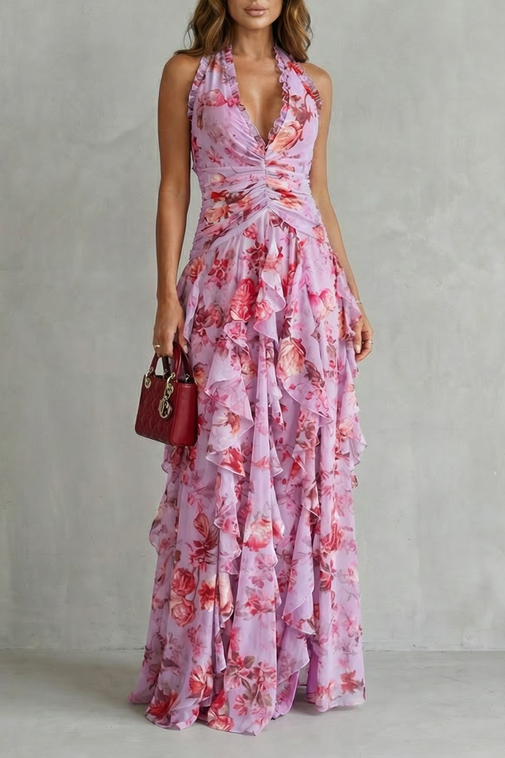 Camellia™ | Ruffled Romance Maxi Dress
