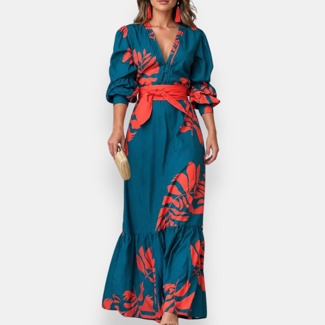 Sorrento | Floral Tie-Waist Maxi Dress