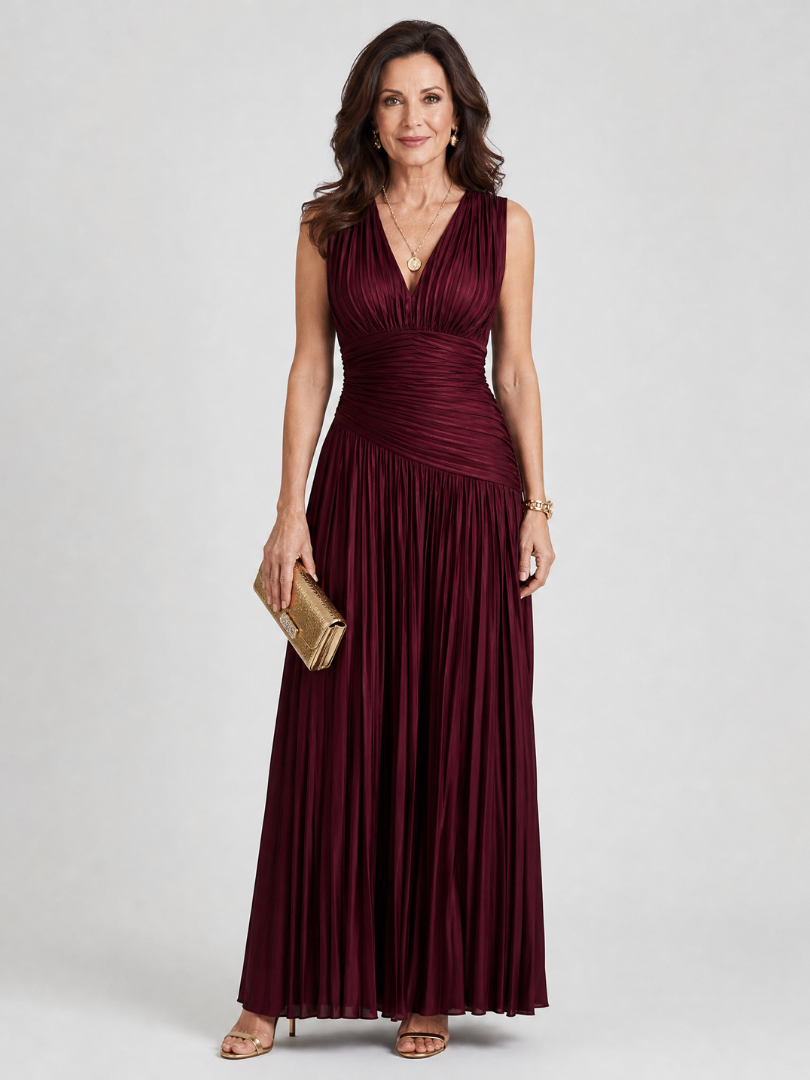 Bellamy™ | Luxe Draped Pleated Dress