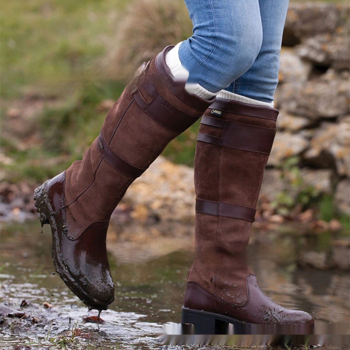 Brianna™ | Weather-Ready Buckle Knee-High Boots