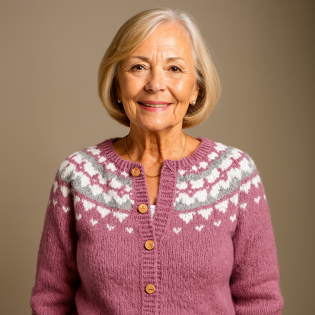 Mathilda™ | Nordic Fair Isle Button-Front Cardigan