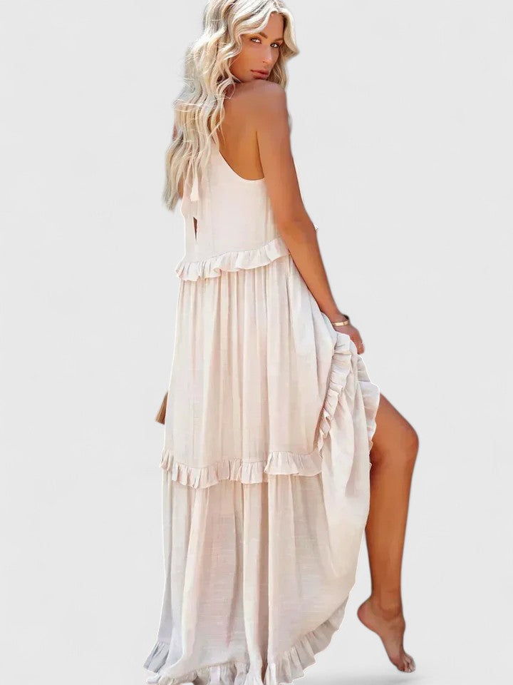 Genevieve™ | Flowing Ruffle Maxi Dress