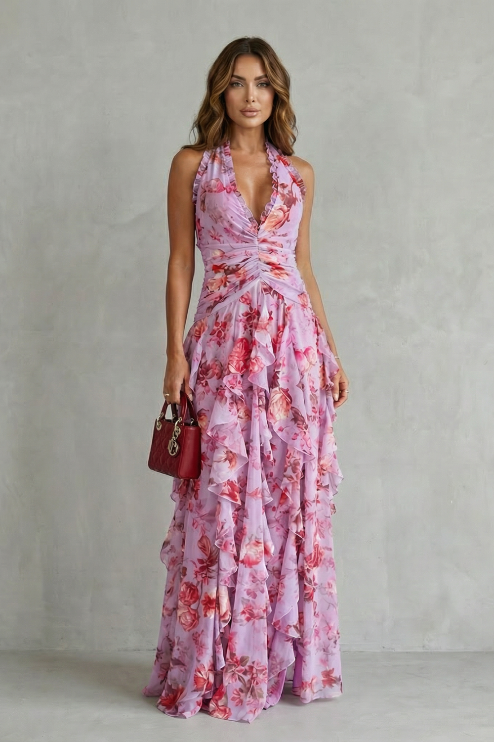Camellia™ | Ruffled Romance Maxi Dress