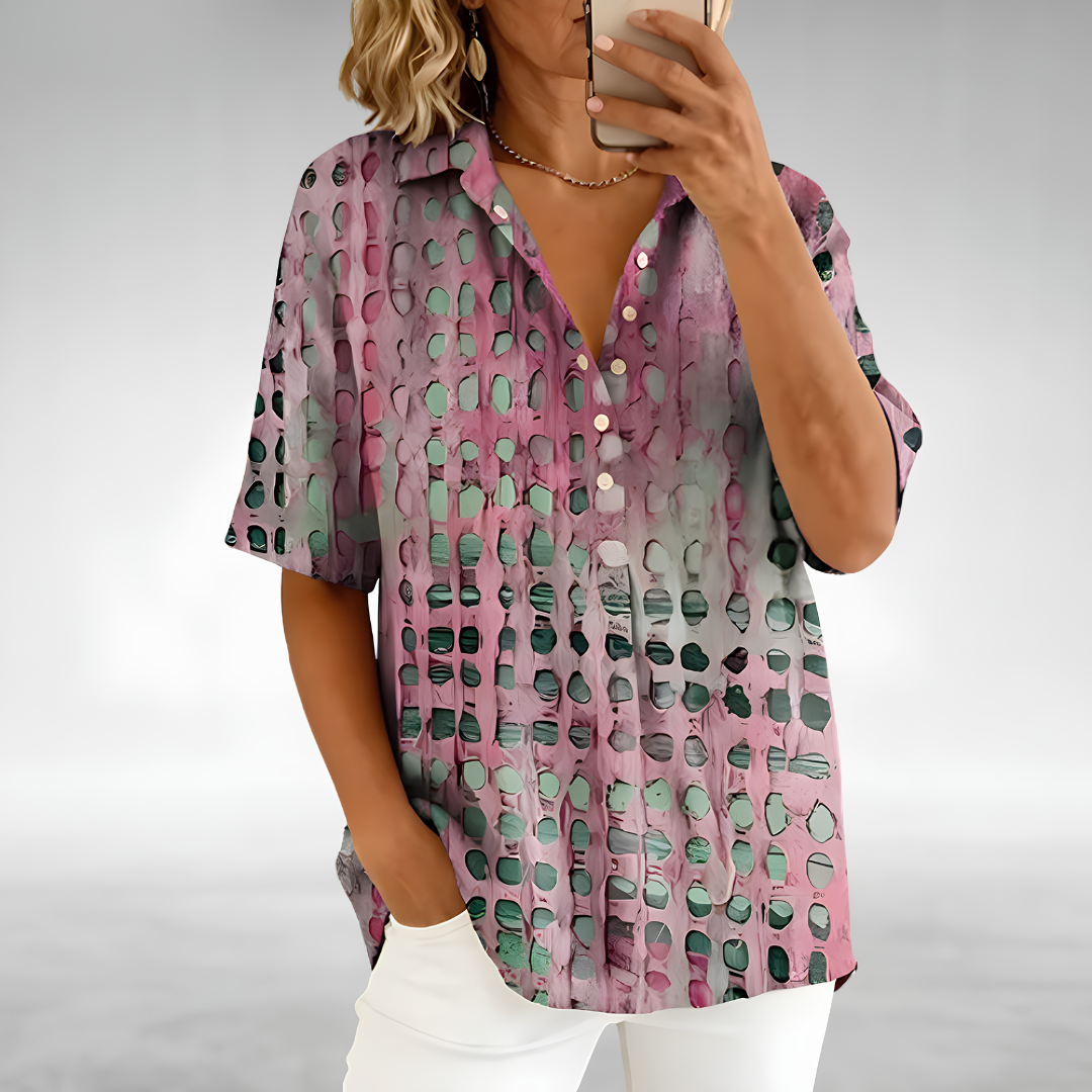 Marlowe™ | Artistic Linen Blend Tunic