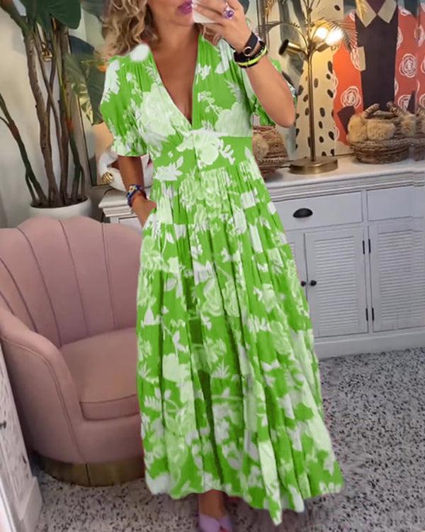 Floriana - Vibrant Floral Dress