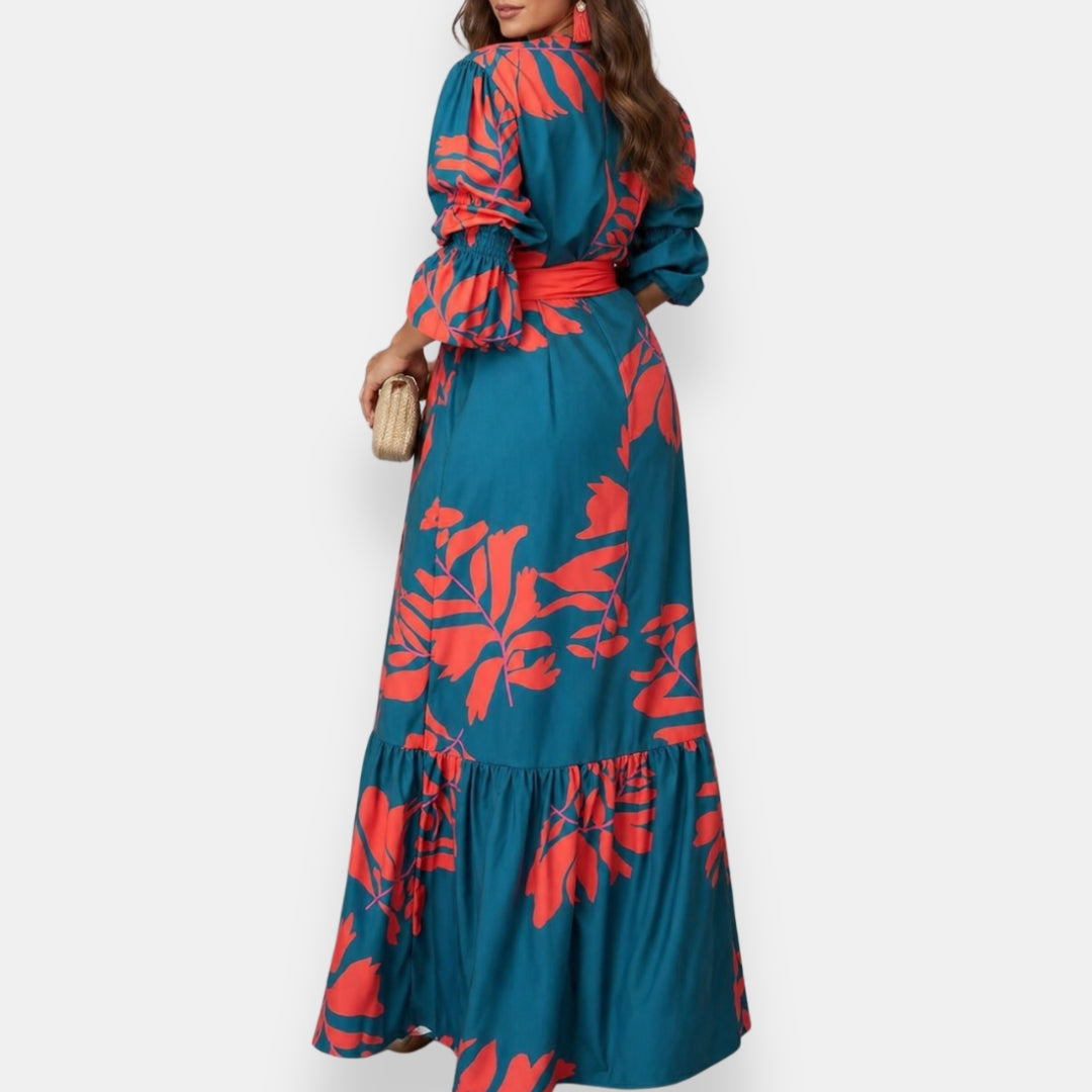 Sorrento | Floral Tie-Waist Maxi Dress