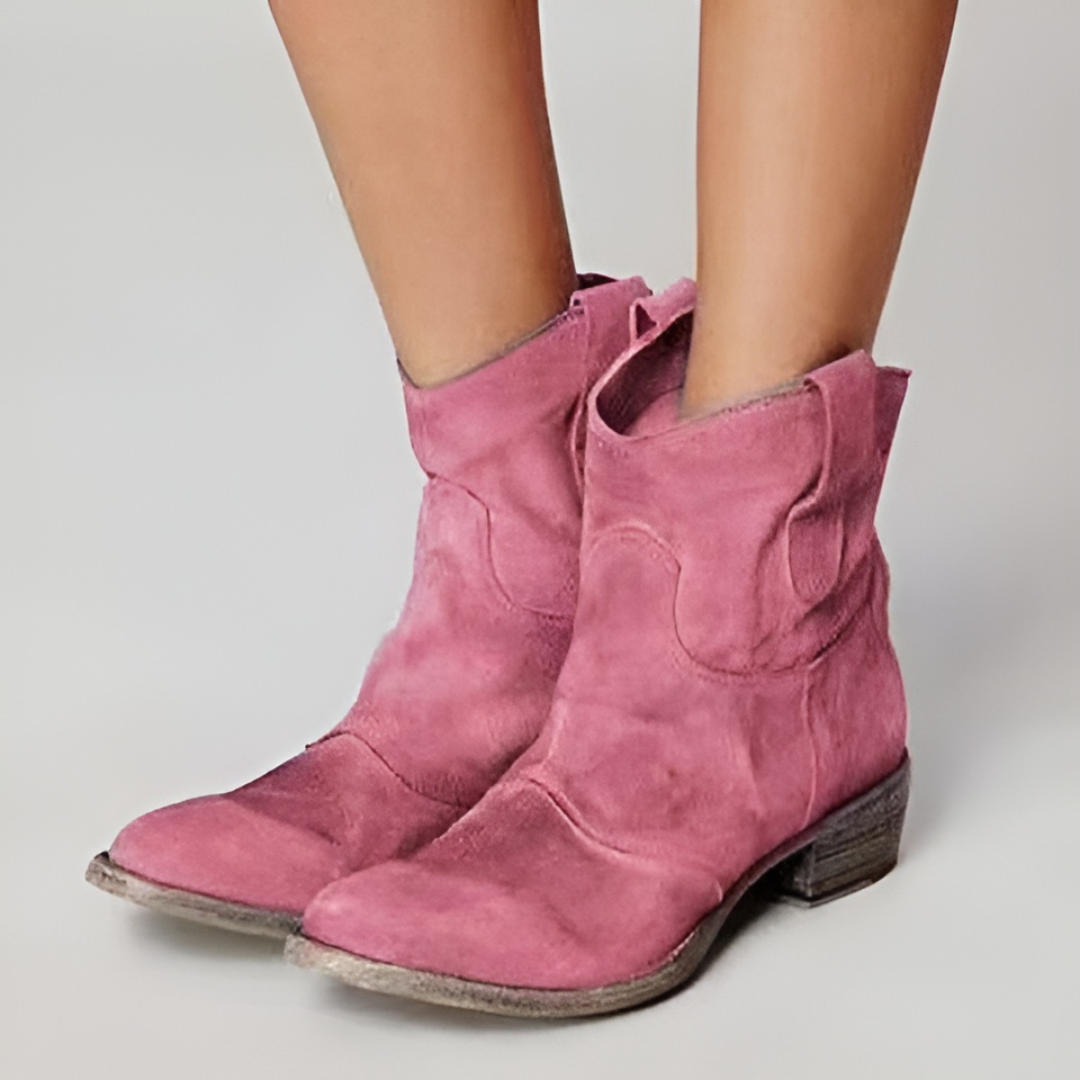Dahlia™ | Wide-Heel Western Ankle Boots