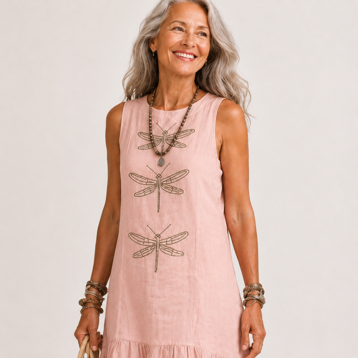Serena™ | Linen Blend Sleeveless Maxi Dress