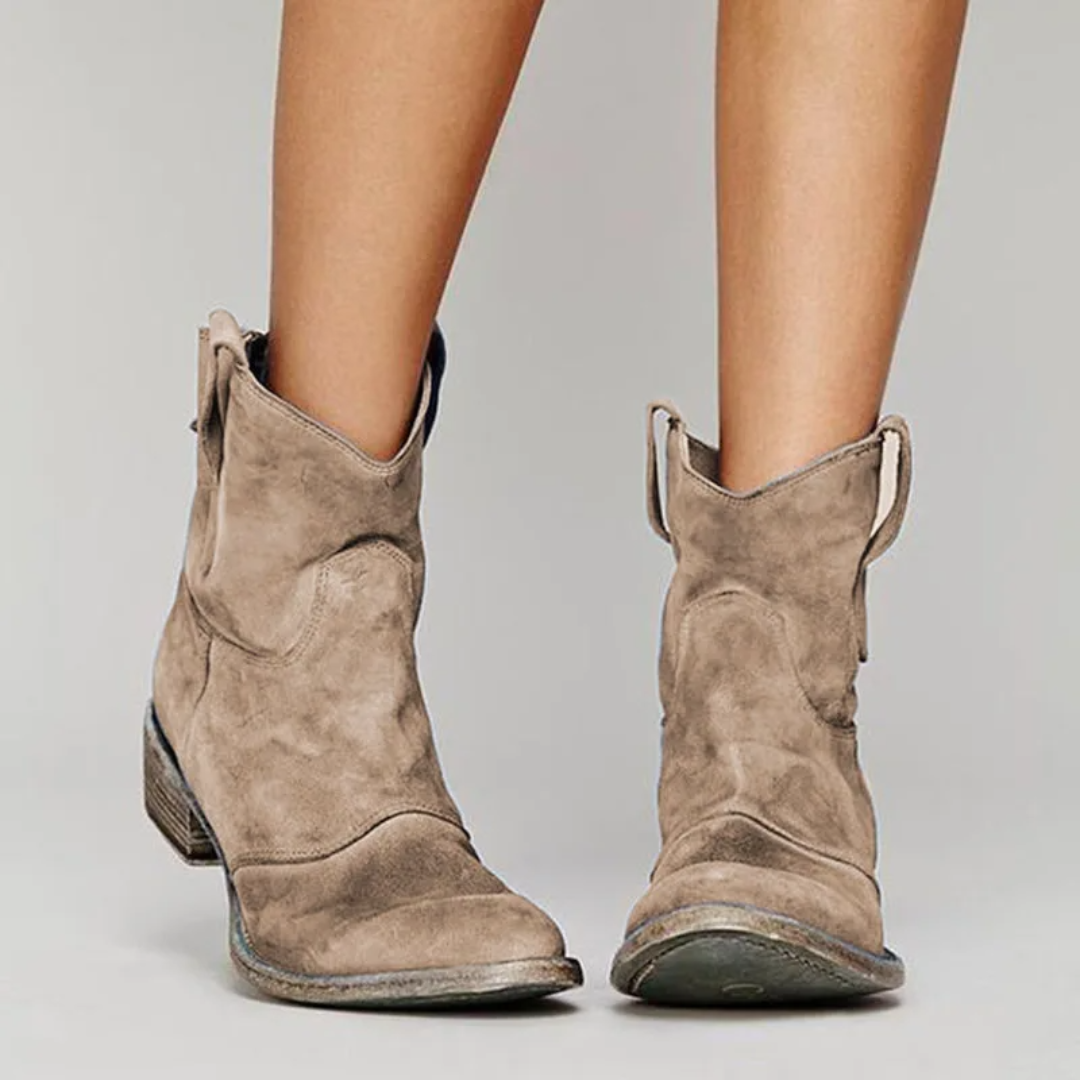 Dahlia™ | Wide-Heel Western Ankle Boots