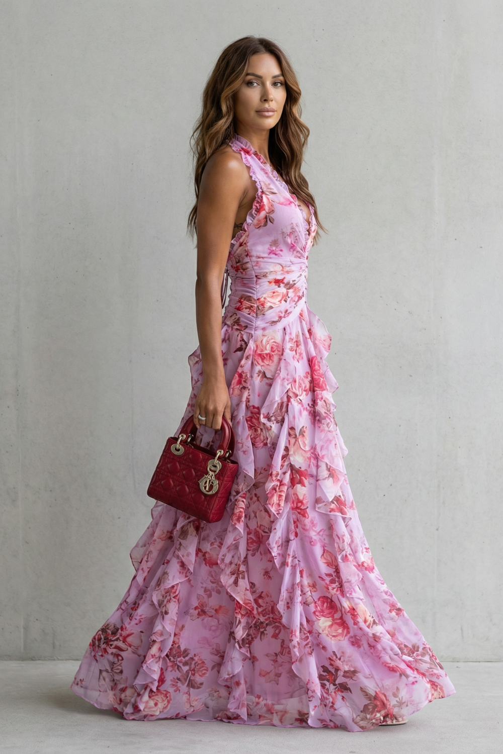 Camellia™ | Ruffled Romance Maxi Dress