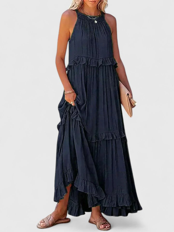 Genevieve™ | Flowing Ruffle Maxi Dress