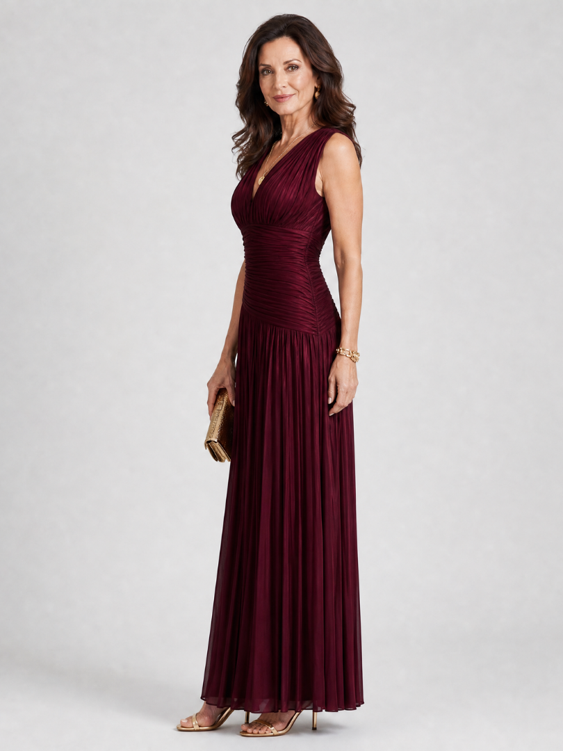 Bellamy™ | Luxe Draped Pleated Dress