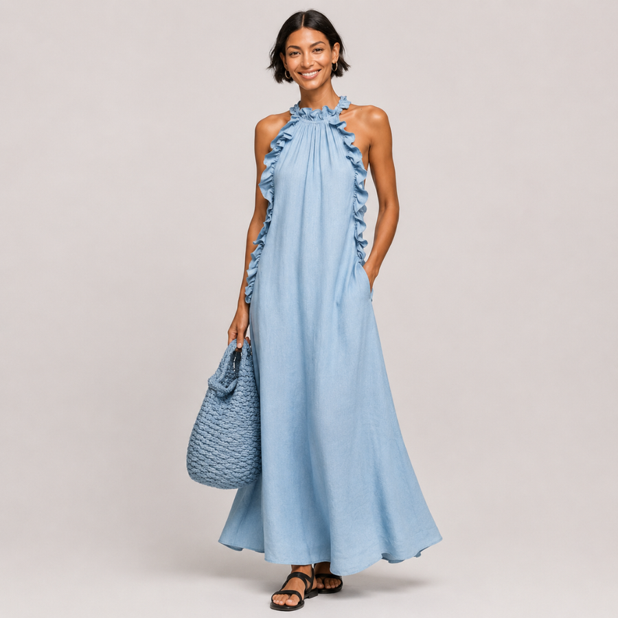 Arabella™ | Soft Ruffle Statement Maxi Dress