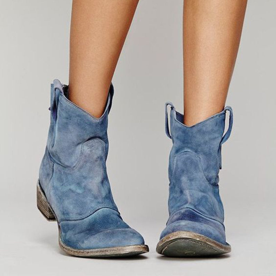 Dahlia™ | Wide-Heel Western Ankle Boots