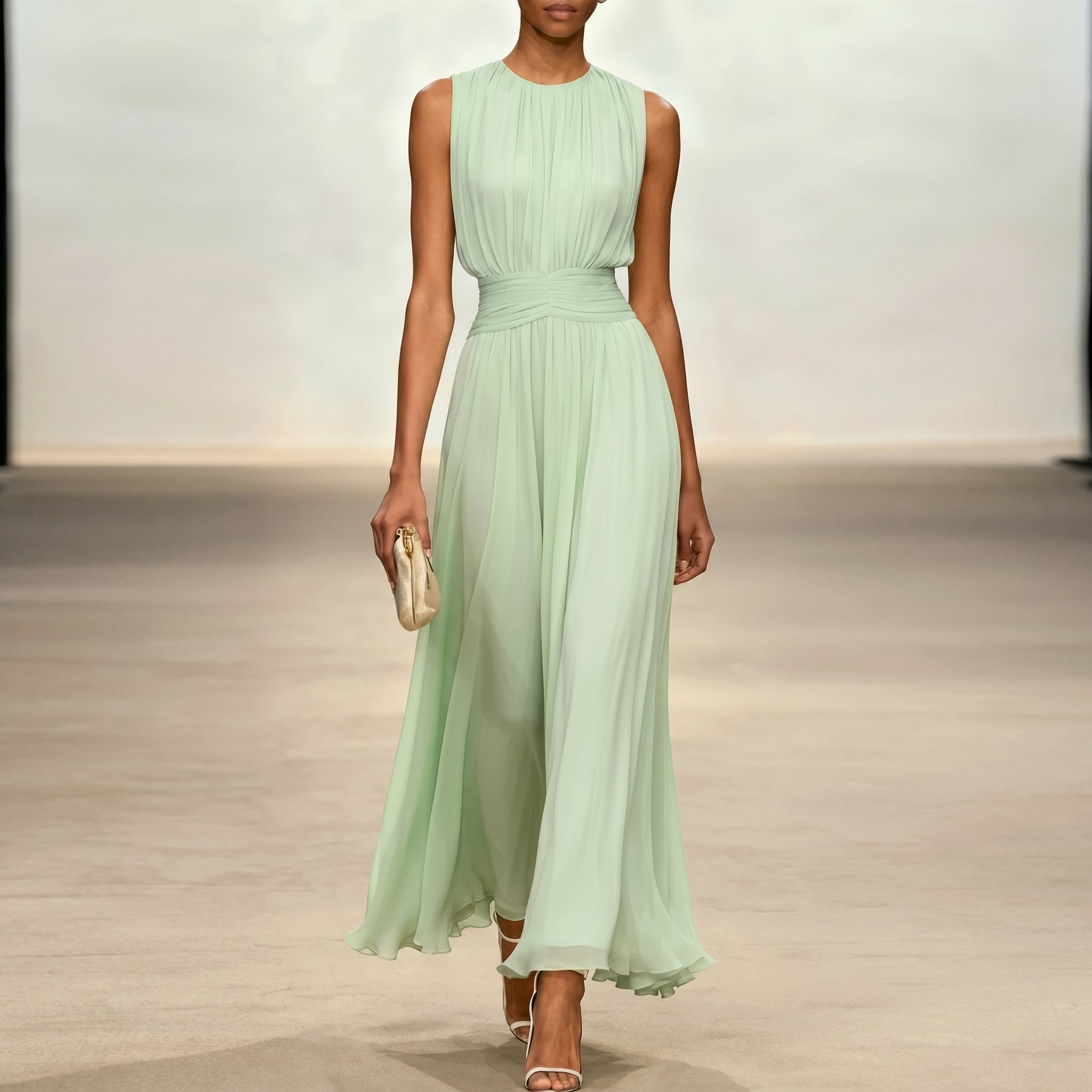 Lisandra™ | Graceful Sleeveless Occasion Dress