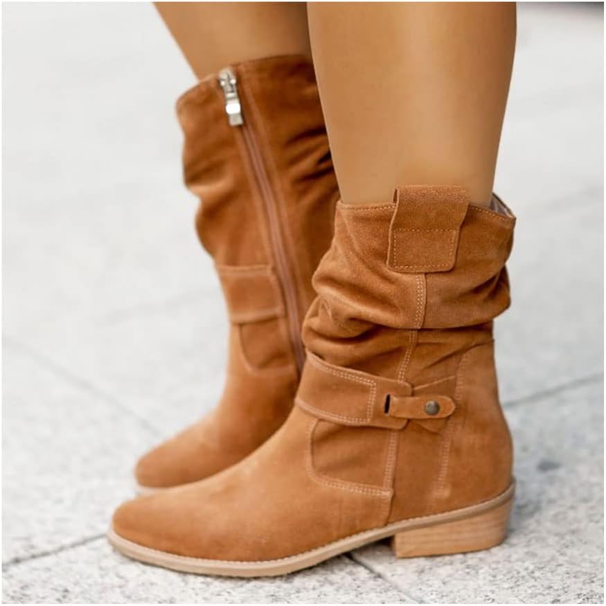Daiselle™ | Bow Detail Suede Knee-High Boots