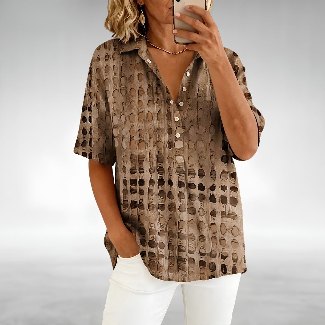 Marlowe™ | Artistic Linen Blend Tunic