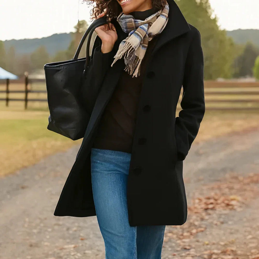 Adriana™ | Timeless Tailored Longline Autumn Coat