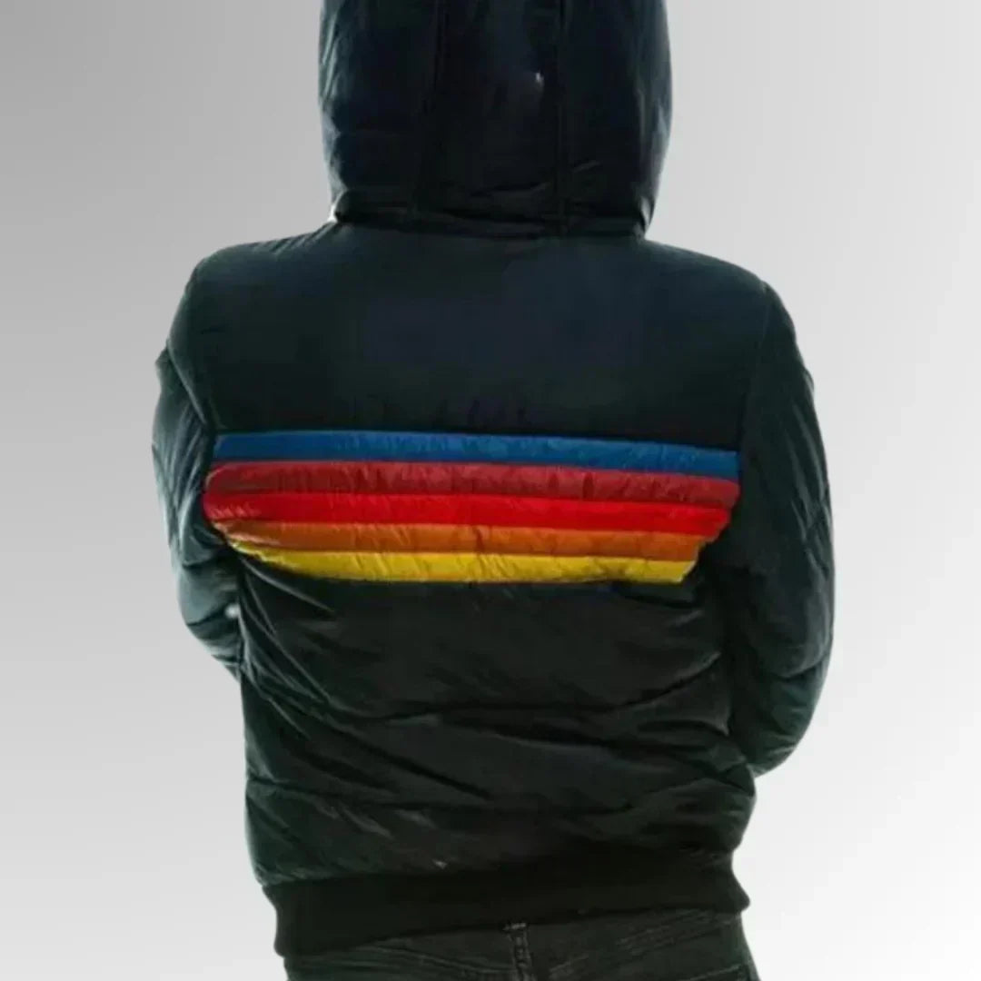Sierra™ | Retro Stripe Quilted Puffer Jacket