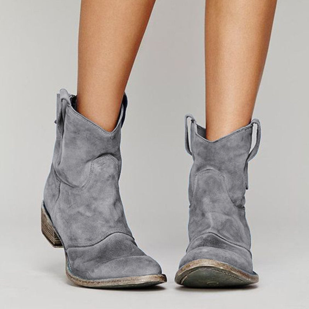 Dahlia™ | Wide-Heel Western Ankle Boots