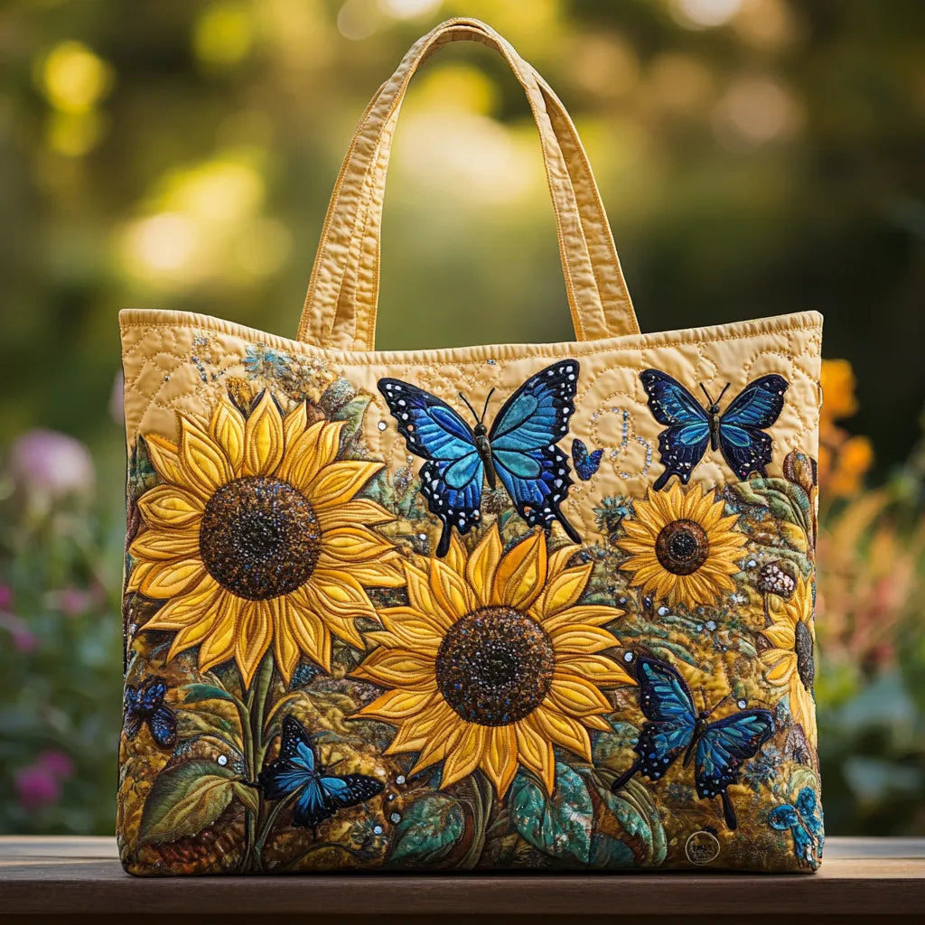 Sack Artisanal - Sunflower and Blue Butterfly
