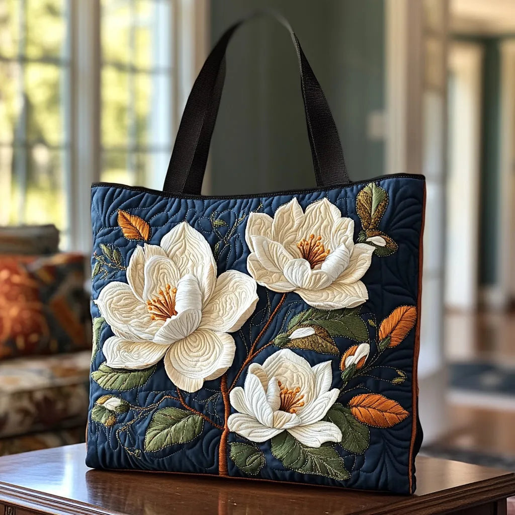 Sac Artisanal Matelassé - Delicate Magnolia