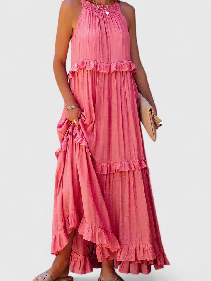 Genevieve™ | Flowing Ruffle Maxi Dress