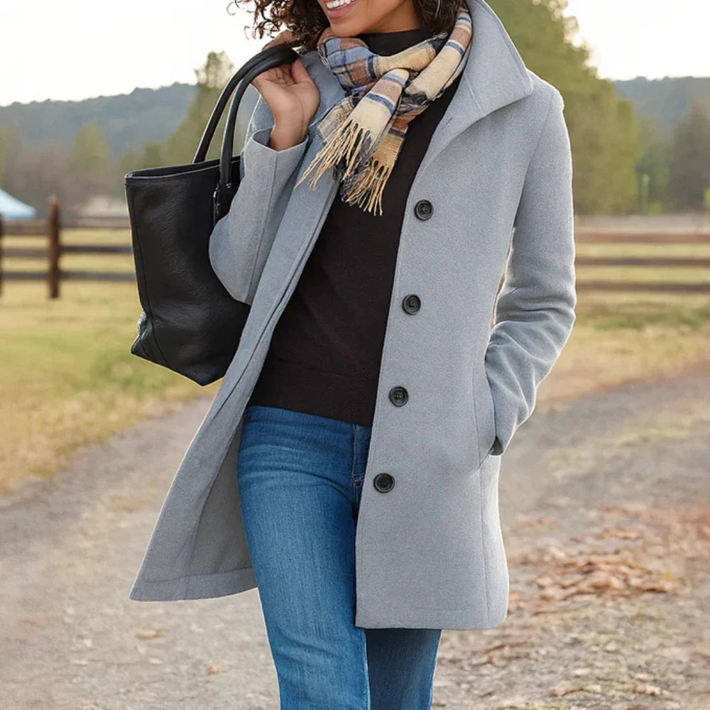 Adriana™ | Timeless Tailored Longline Autumn Coat