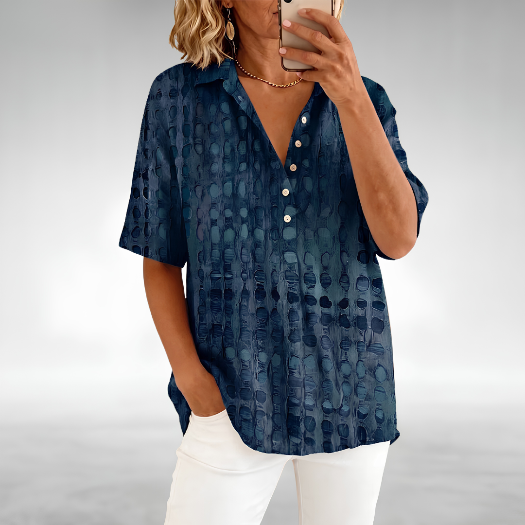 Marlowe™ | Artistic Linen Blend Tunic