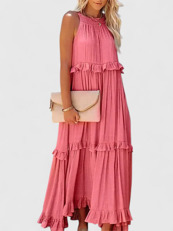 Genevieve™ | Flowing Ruffle Maxi Dress