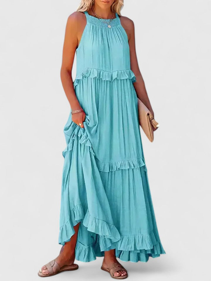 Genevieve™ | Flowing Ruffle Maxi Dress