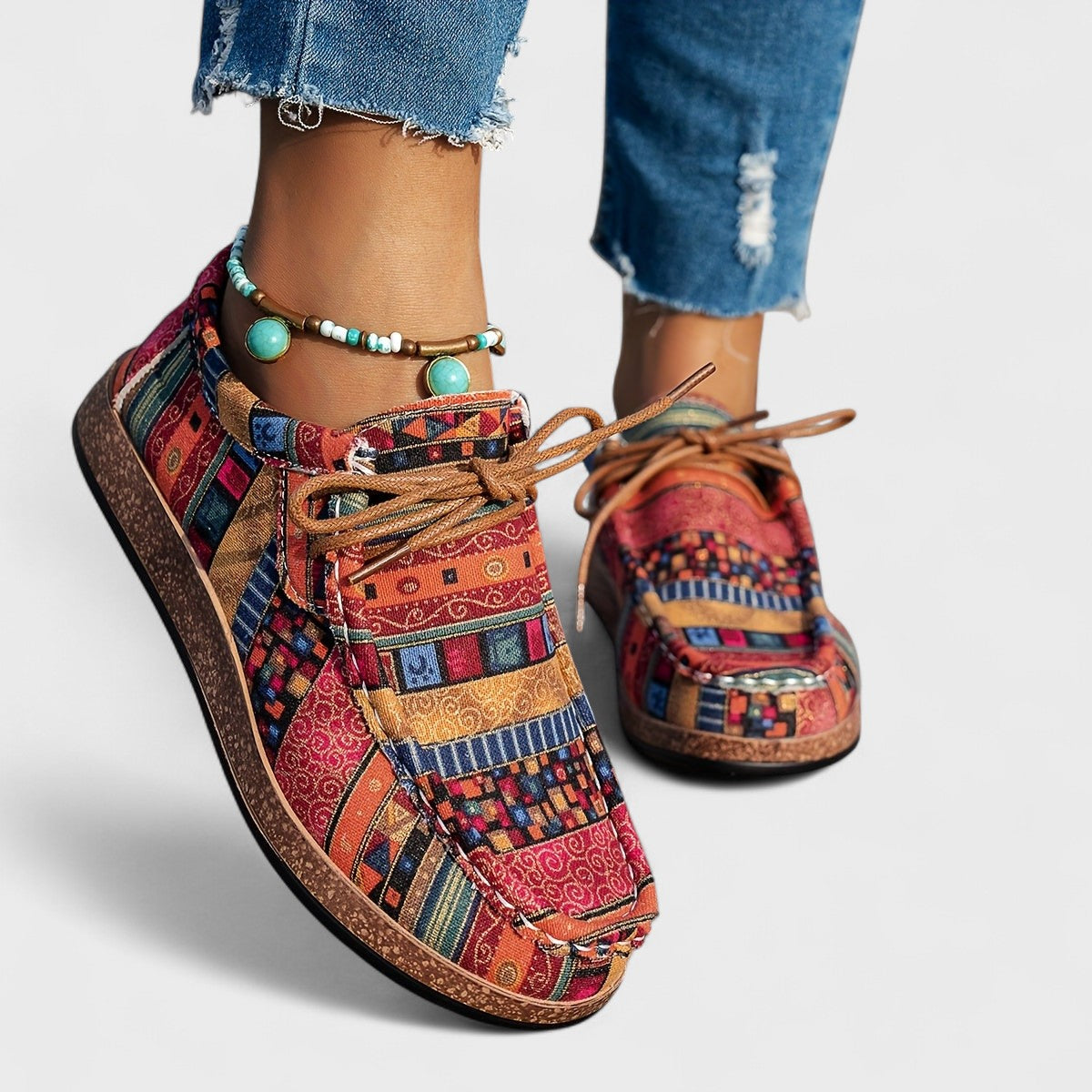 Juniper™ | Artistic Orthopedic Lace-Up Sneakers