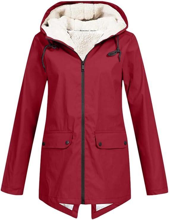 Amelia™ | Fleece-Lined Hooded Zip Jacket