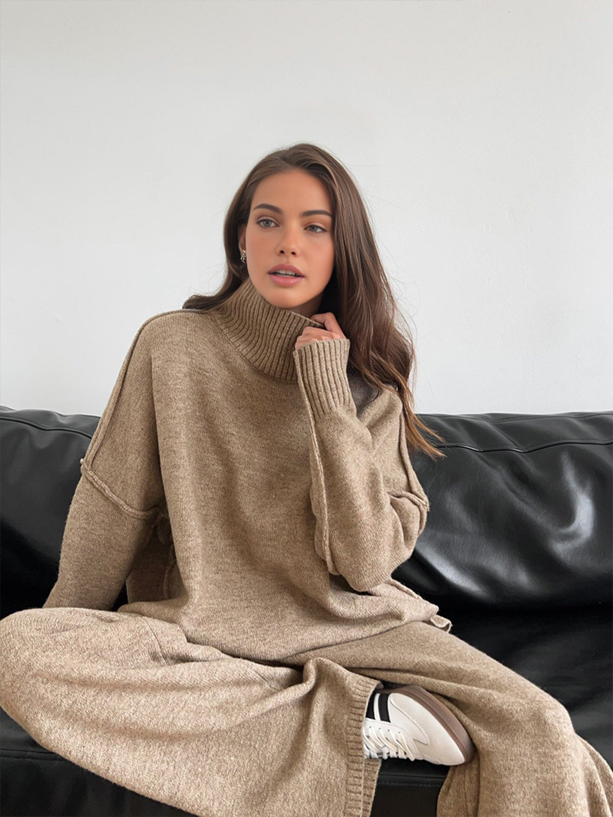Margot | Cozy Knit Turtleneck Lounge Set