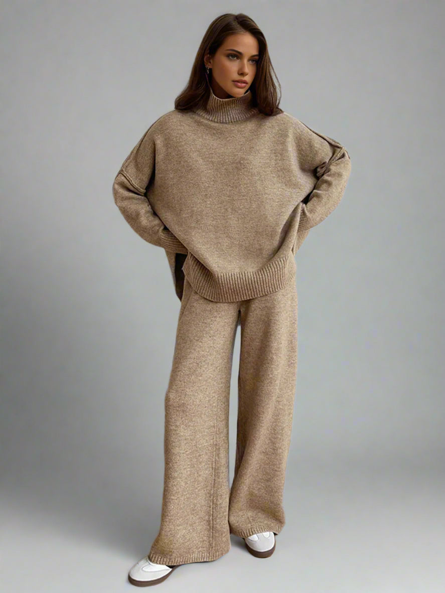 Margot | Cozy Knit Turtleneck Lounge Set