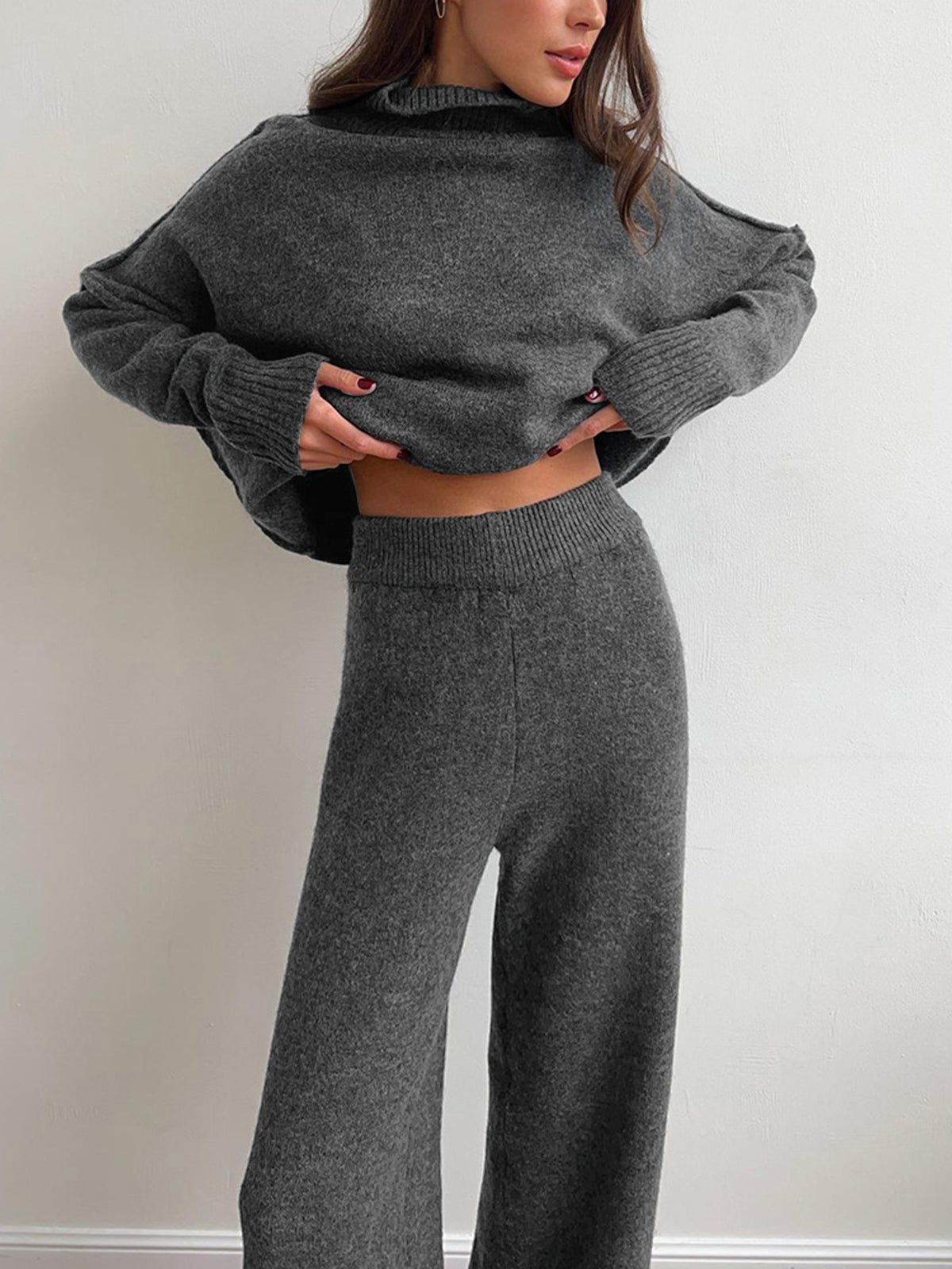 Margot | Cozy Knit Turtleneck Lounge Set