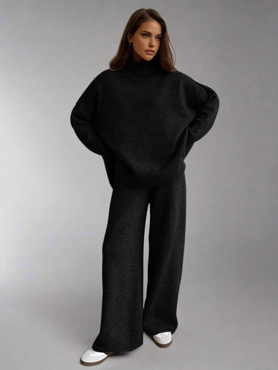 Margot | Cozy Knit Turtleneck Lounge Set