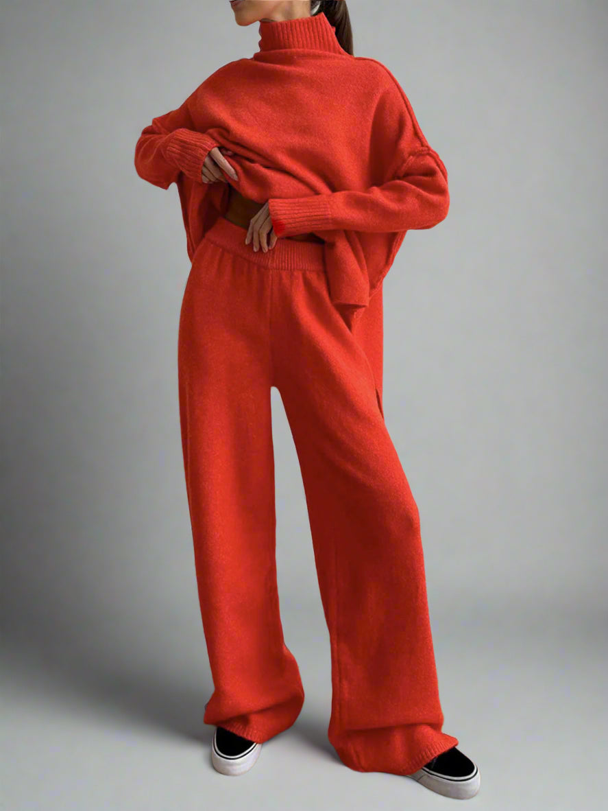Margot | Cozy Knit Turtleneck Lounge Set