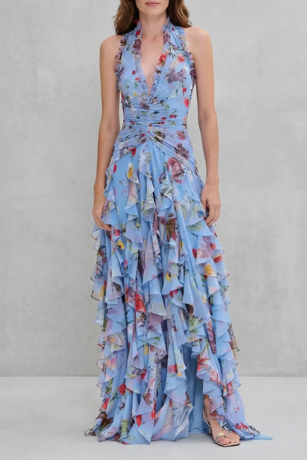 Camellia™ | Ruffled Romance Maxi Dress