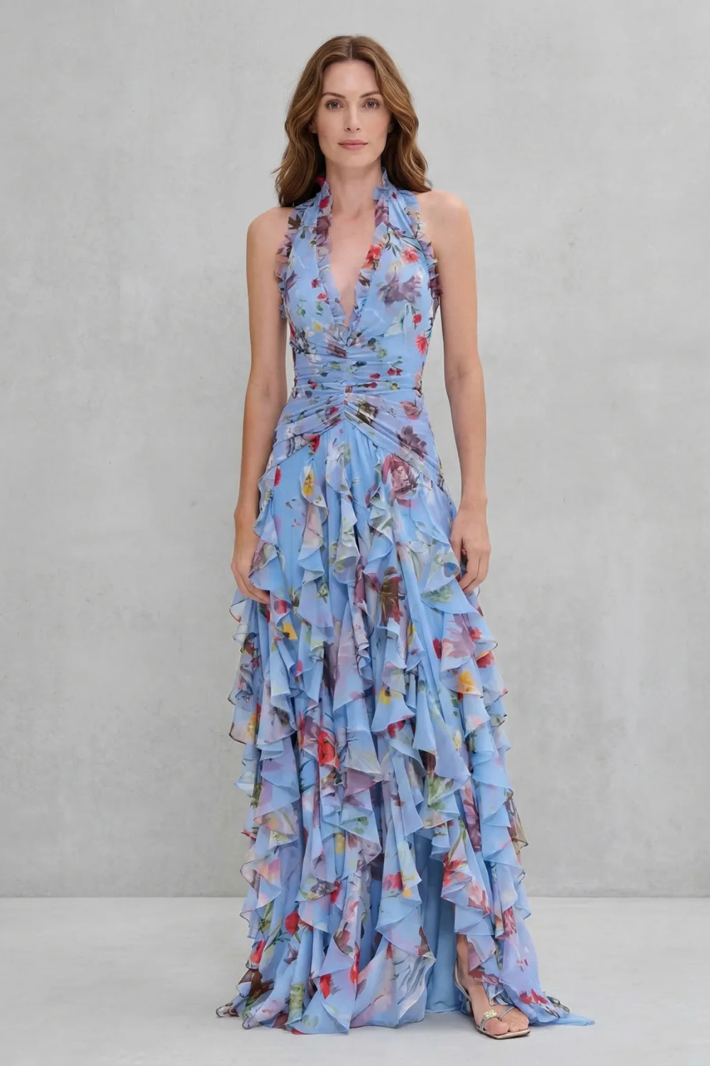 Camellia™ | Ruffled Romance Maxi Dress