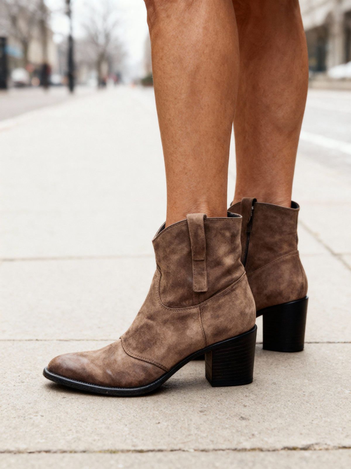 Dahlia™ | Wide-Heel Western Ankle Boots