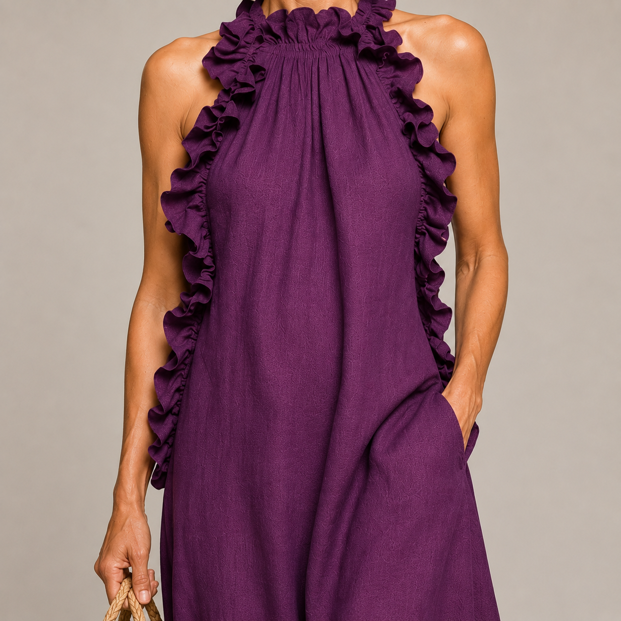 Aurelia™ | Soft Ruffle Statement Maxi Dress