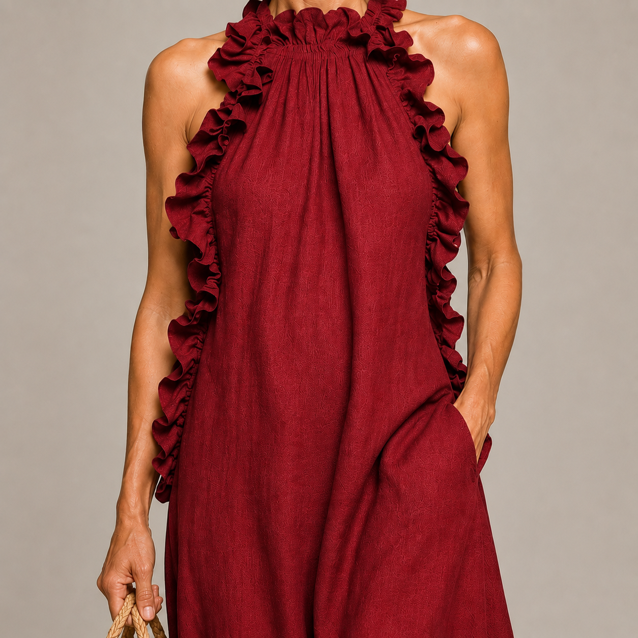 Alessia™ | Soft Ruffle Statement Maxi Dress
