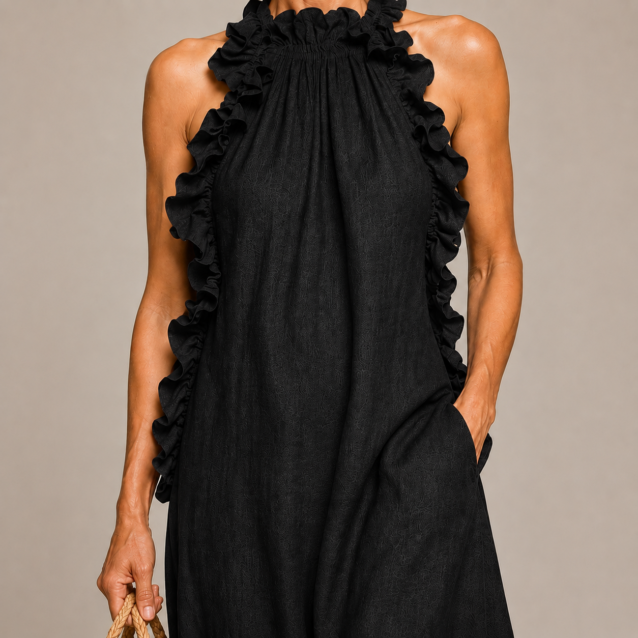 Ariella™ | Soft Ruffle Statement Maxi Dress